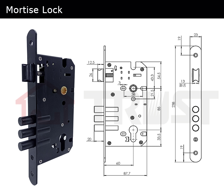 3 bolts lock body