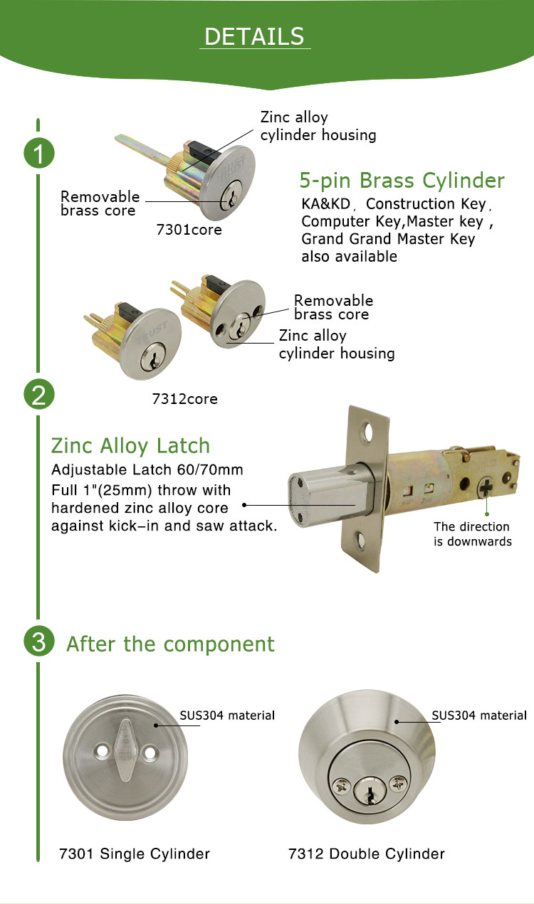 SS Deadbolt Lock