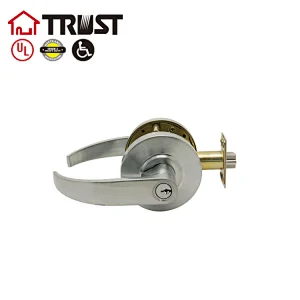 TRUST 4598E(F87)-SC ANSI Grade 2 Commercial Lever Door Lock Communication Function Satin Chrome