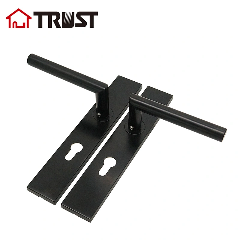 TRUST TP10-S72EU-TH003SEM  Square Plate with handle  Stainless Steel Door Lock For Interior Room