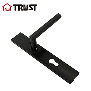 华信TP20-TH032SS方角不锈钢面板执手锁 室内防盗门面板拉手门锁