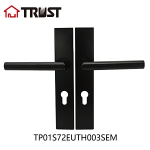 TRUST TP10-S72EU-TH003SEM  Square Plate with handle  Stainless Steel Door Lock For Interior Room