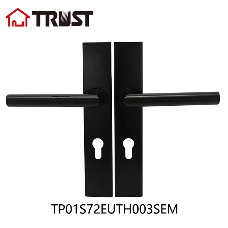 TRUST TP10-S72EU-TH003SEM  Square Plate with handle  Stainless Steel Door Lock For Interior Room