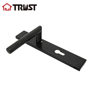 TRUST TP10-S72EU-TH003SEM  Square Plate with handle  Stainless Steel Door Lock For Interior Room
