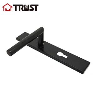 TRUST TP10-S72EU-TH003SEM  Square Plate with handle  Stainless Steel Door Lock For Interior Room