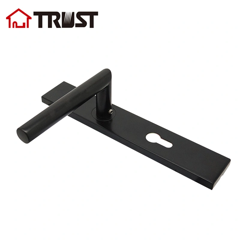 TRUST TP10-S72EU-TH003SEM  Square Plate with handle  Stainless Steel Door Lock For Interior Room