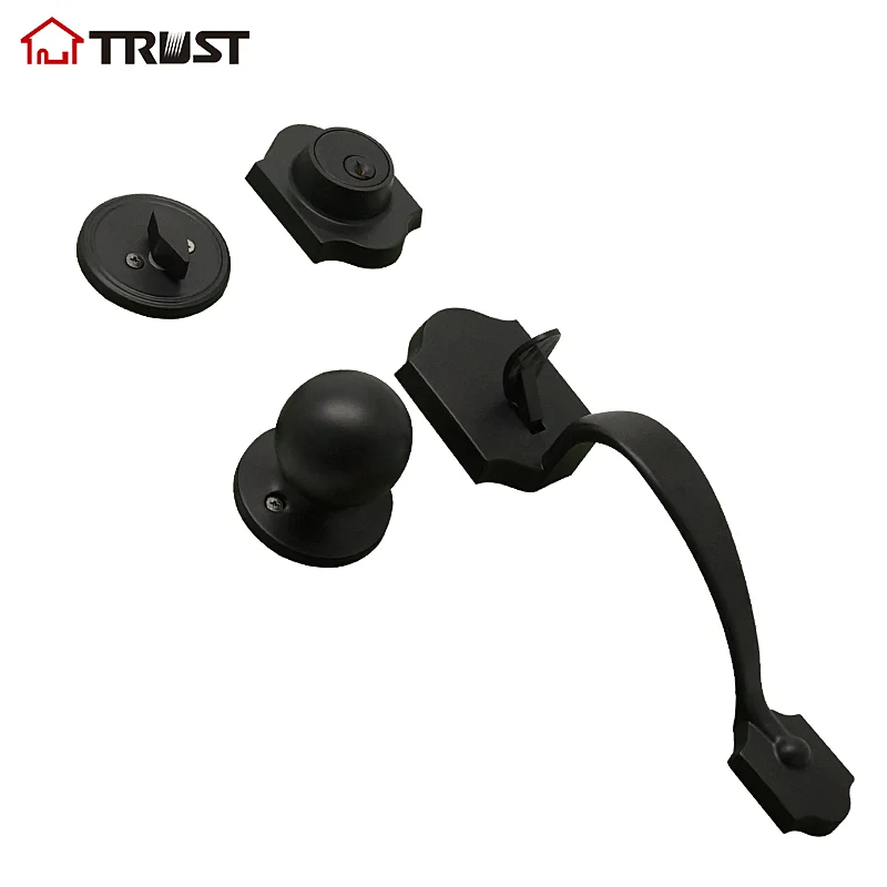 Trust 8531ZS-K87-MB Entry Handle Lockset Single Lever Grip Handle