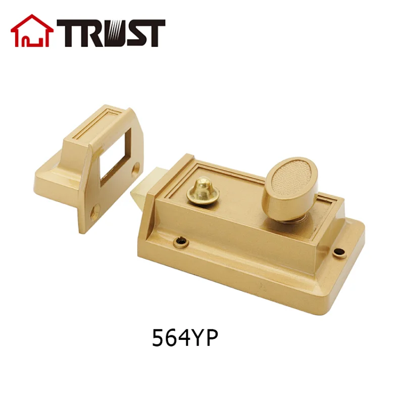 TRUST 564 YP Zinc Alloy shell Brass Night Latch lock