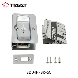TRUST SD04H-BK-SC  Brass Sliding Door Lock For Privacy Function