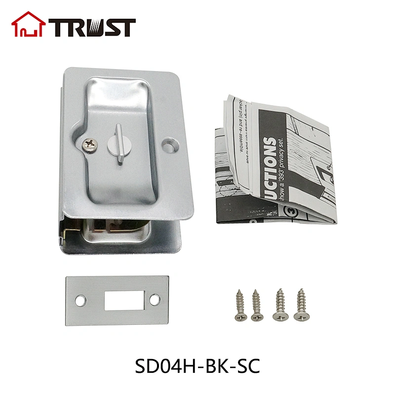 华信SD04H-BK-SC 重型移门锁勾舌锁体铜材质浴室通道功能 方便安装推拉门锁