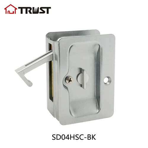 TRUST SD04H-SC-BK  Brass Sliding Door Lock For Privacy Function