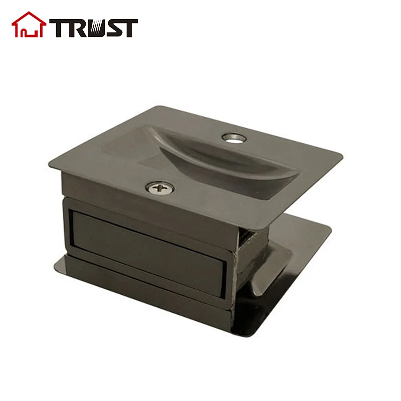 TRUST SD04-SBN-PS Solid Brass Sliding Pocket Door Pull