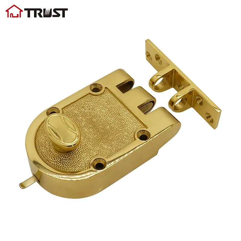 TRUST C2661PB Jimmy Proof Deadlock Single Cylinder Brass Color