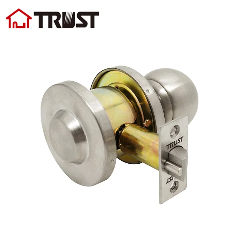 TRUST 4379B SS Dynasty Hardware Grade 2 Commercial Duty Office Door  Lockset, Satin Stainless Finish