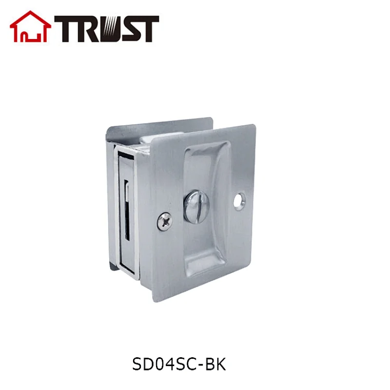 TRUST SD04-SC-BK  Brass Sliding Door Lock For Privacy Function