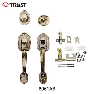 Trust 8061-AB Entry Handle Lockset Single Lever Grip Handle