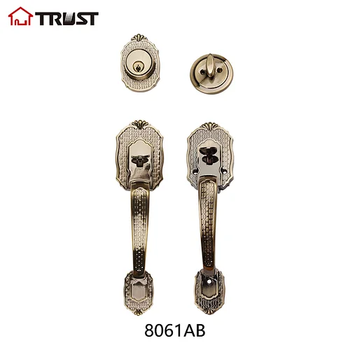 Trust 8061-AB Entry Handle Lockset Single Lever Grip Handle