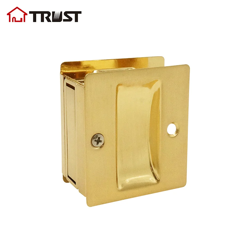 TRUST SD04-PB-PS Solid Brass Sliding Pocket Door Pull