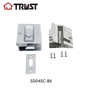 华信SD04SC-BK 移门锁勾舌锁体铜材质浴室通道功能 方便安装推拉门锁