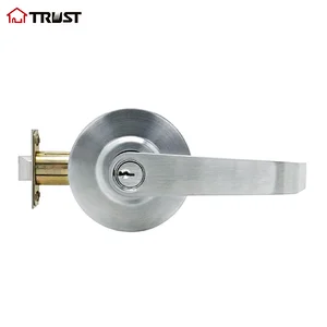 TRUST 4571-SC Dynasty Hardware Grade 2 Commercial Duty Door Keyed Lever Lockset, Satin Chrome Finish