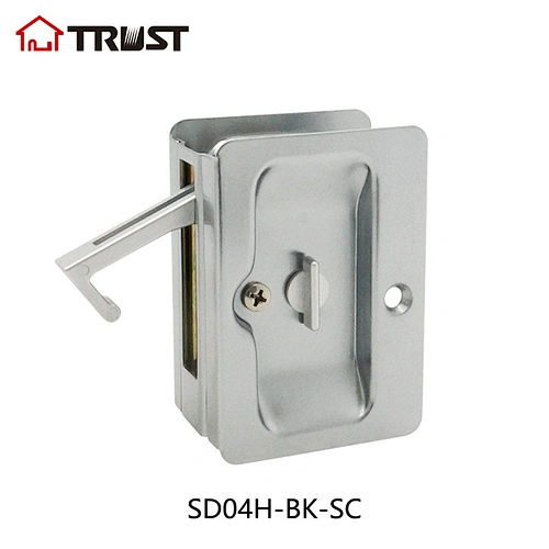 华信SD04H-BK-SC 重型移门锁勾舌锁体铜材质浴室通道功能 方便安装推拉门锁