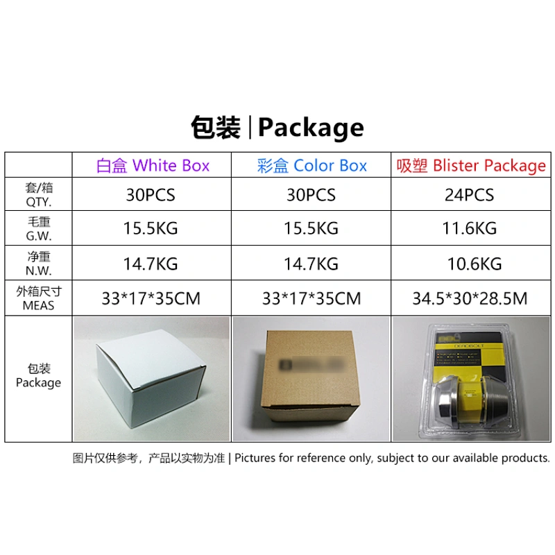 华信7301-PB 不锈钢呆锁闭锁单头门锁辅助锁圆形锁盖 厂家批发