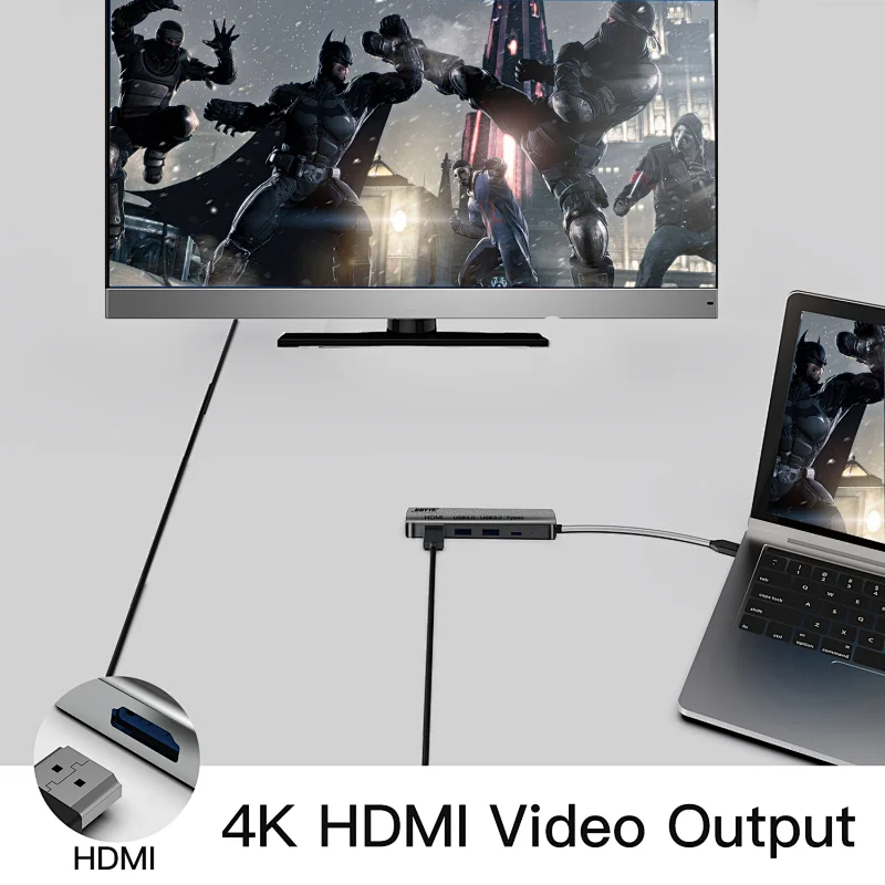 Type-c to 2*USB A+ USB C+ HDMI