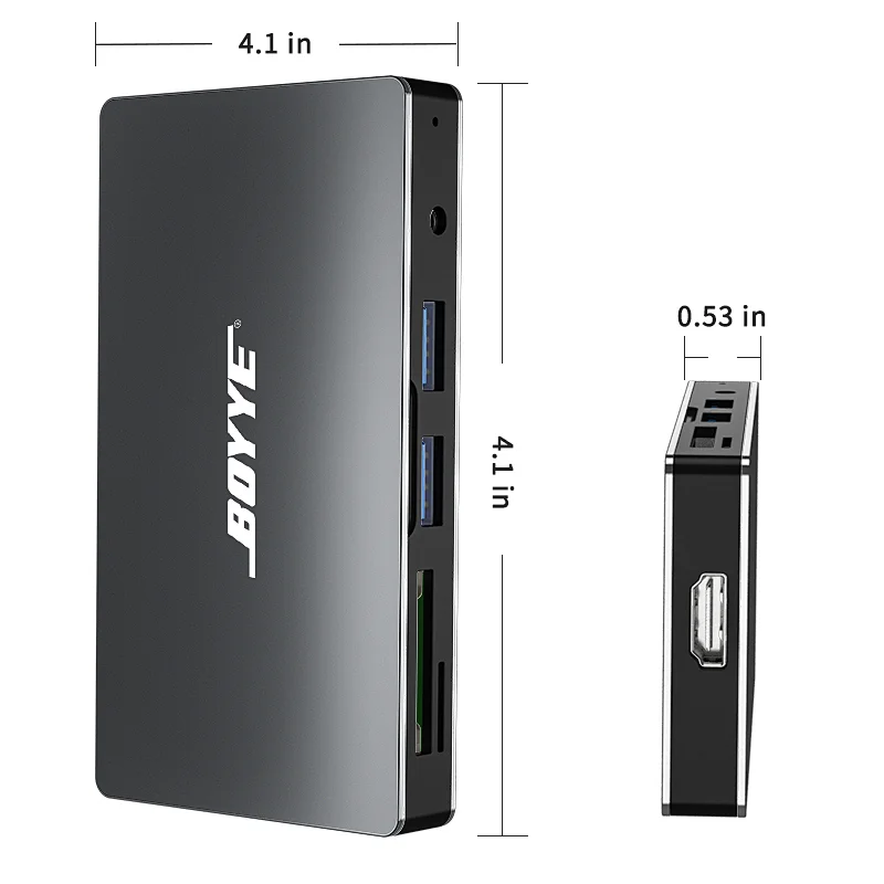 7 IN 1 Type C to HDMI+SD+microSD+2xUSB3.0+PD+3.5mm Audio