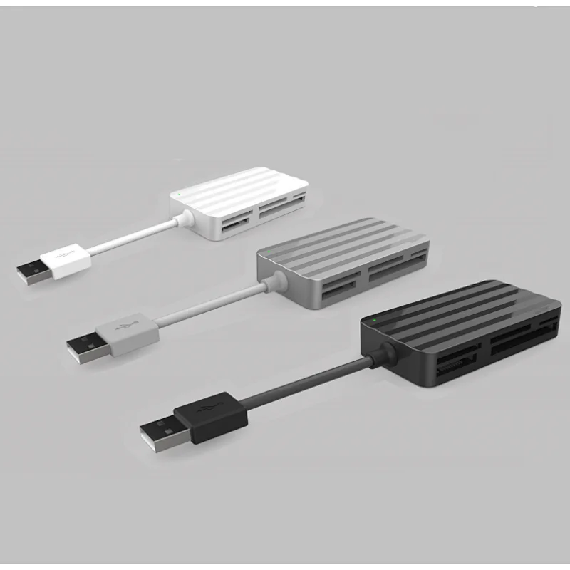 5 in 1 USB 2.0 multi-card reader, SD / microSD / CF / MS / XD