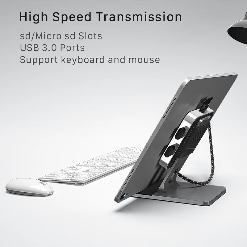 7 IN 1 Type C to HDMI+SD+microSD+2*USB3.0+Audio+PD