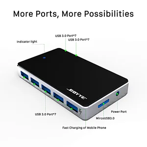 7 Ports USB 3.0 Hub