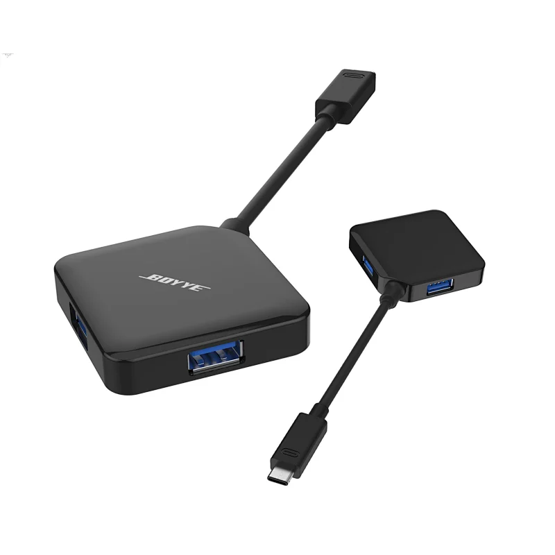 4 port USB-C 3.0 Hub extend to four USB 3.0 A sockets for superspeed data transfer