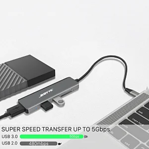 USB-C Hub with card reader USB3.0*3+SD+microSD