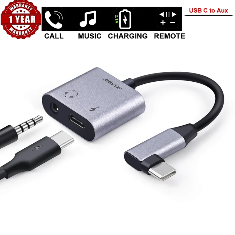 Type C to 3.5mm Audio Adapter