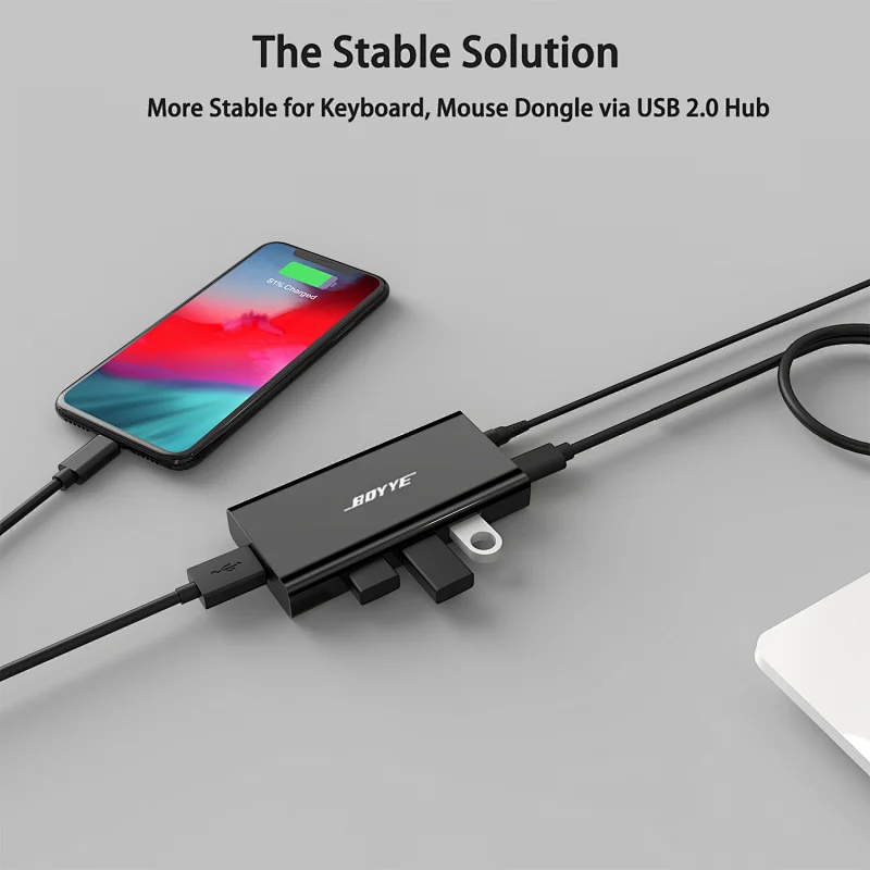 UH080  USB2.0 AC 7 Port  HUB