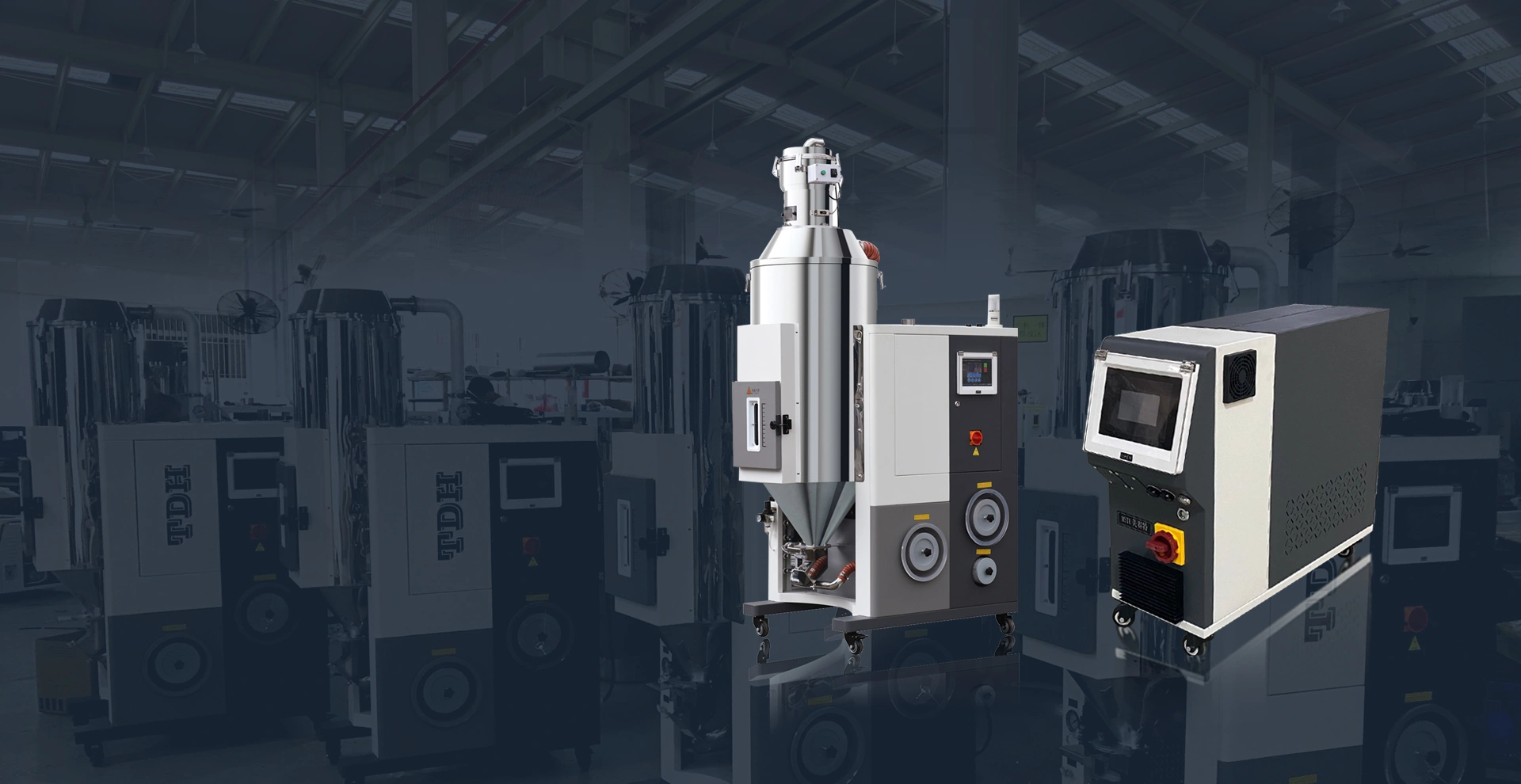 auxiliary machinery, accessories, dehumidifying dryer, molds temperature controller, mtc, imm, injection molding.