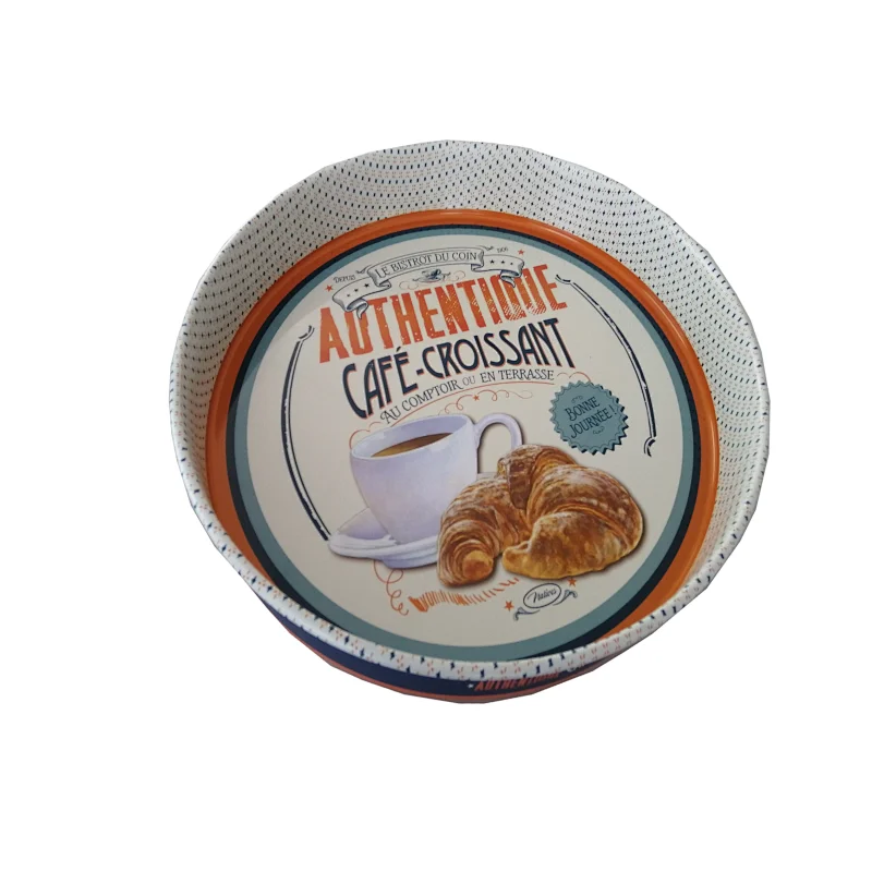 Custom Big Round Metal Tray Round Tin Tray