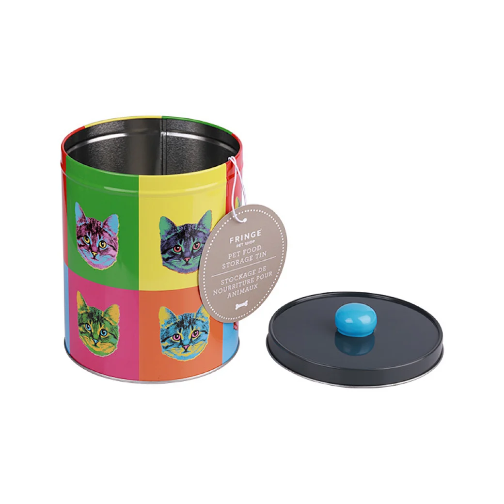 round metal tin