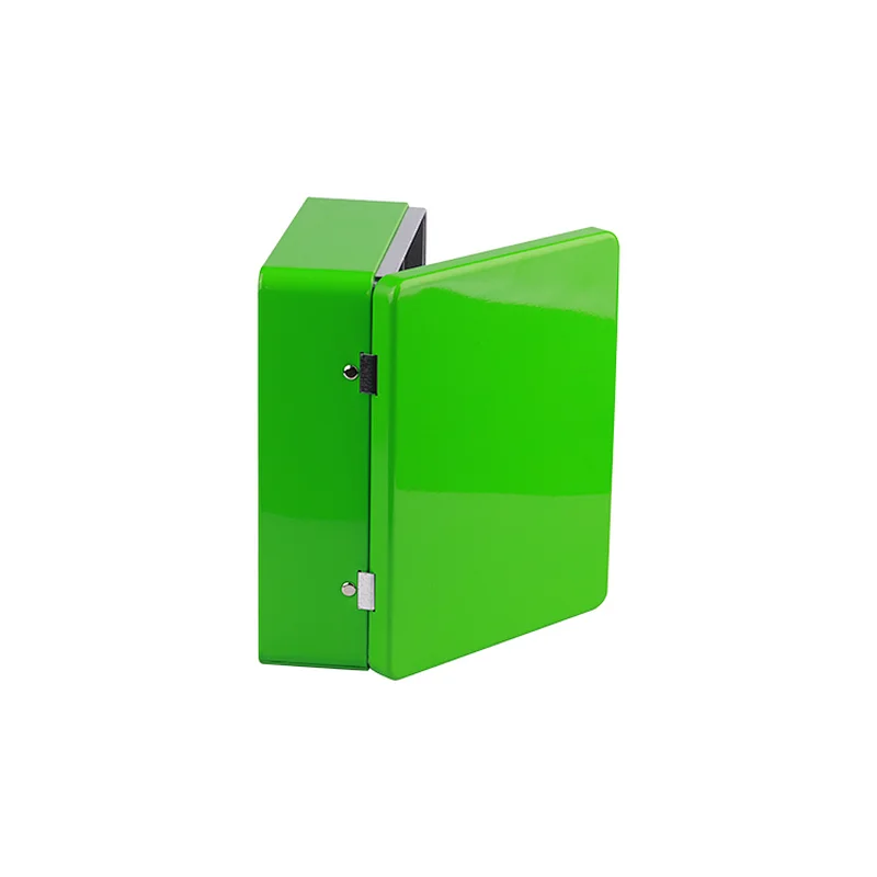 Good quality rectangular hinged tin box with small partitions food grade tea tins