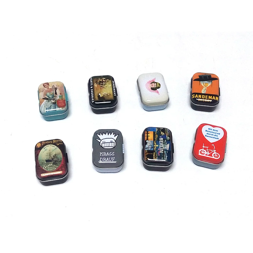 Enjoy the fresh and sweet taste of mint candy with our mint candy tins collection. Portable and perfect for on-the-go, available in a variety of sizes and designs.