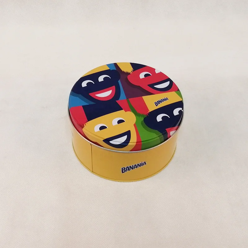 Food GradeCustom Printing Round Food Packing Tin Cookies Tin Box Candy Tin box