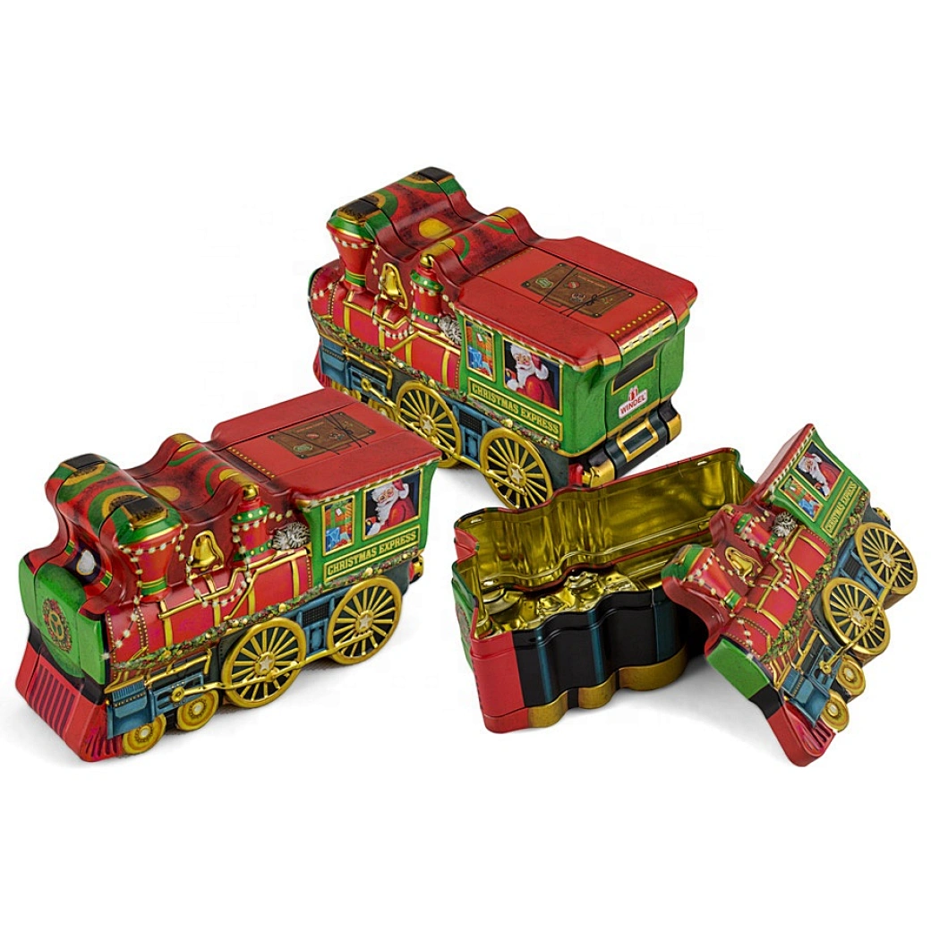 When I was a child, I had a train tin that was my favorite thing in the world. It was a colorful tin designed to look like a toy train, complete with wheels and a chimney.