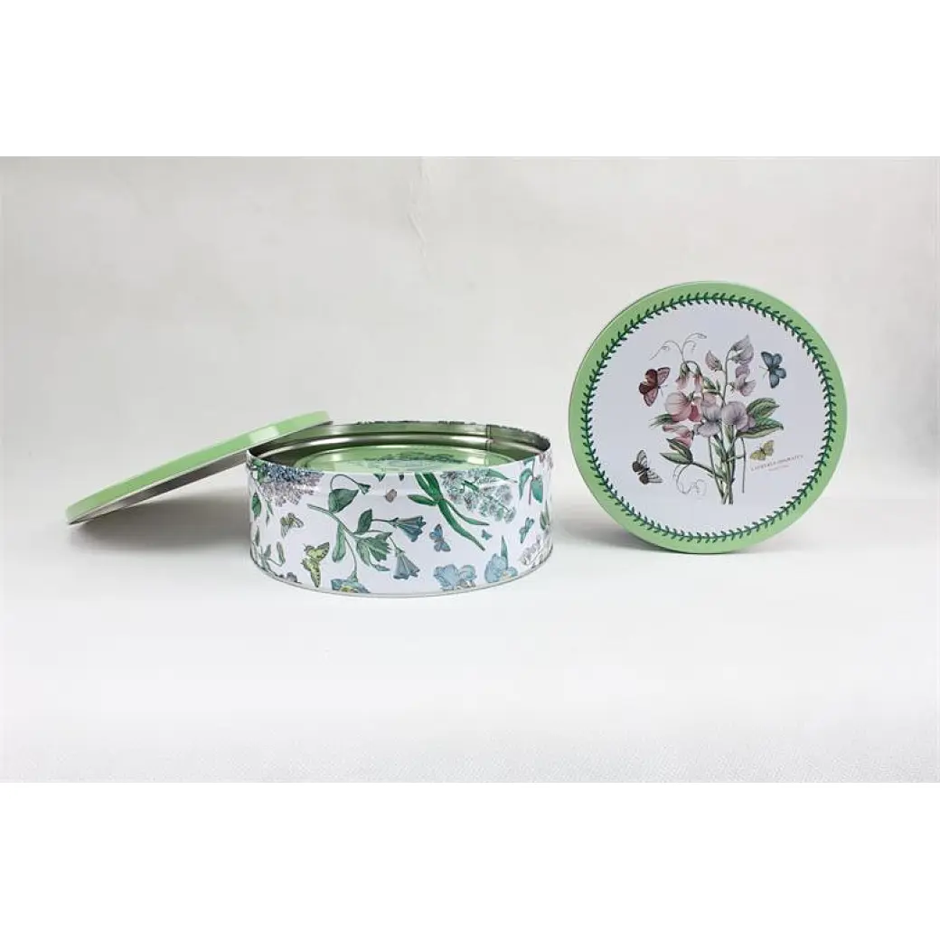 A blue cookie tin is a type of biscuit tin that comes in the color blue. These tins are often used to store cookies or biscuits and are very popular around the holiday season.