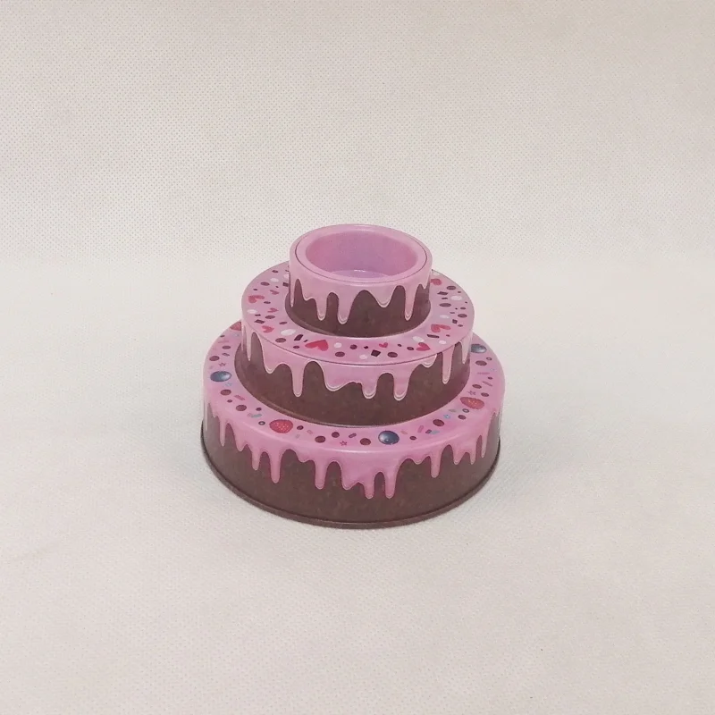Mini Custom Cake Shape Tin Box Cake Shape Tin Container