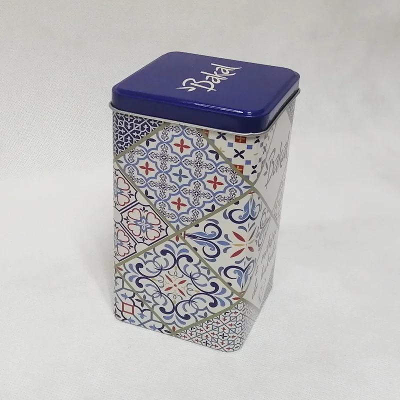 tin canister for cookie and chocolate