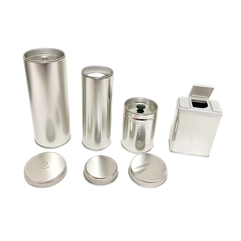 Food Grade Seasonings Metal Box With Plastic Lid Good Sealing No Printing  Tin Box