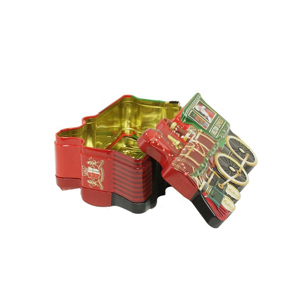 When I was a child, I had a train tin that was my favorite thing in the world. It was a colorful tin designed to look like a toy train, complete with wheels and a chimney.