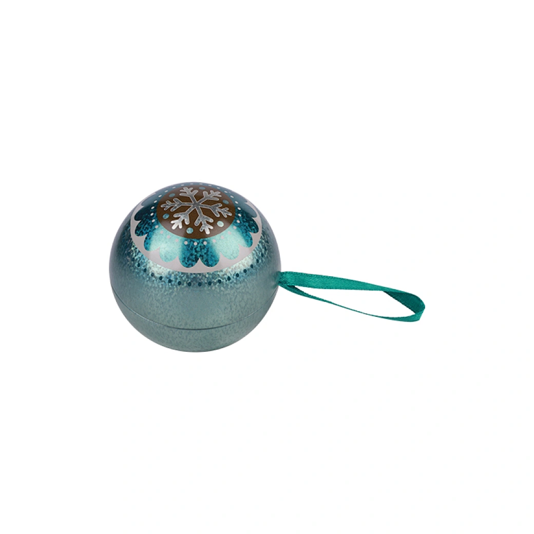 Christmas round tin can