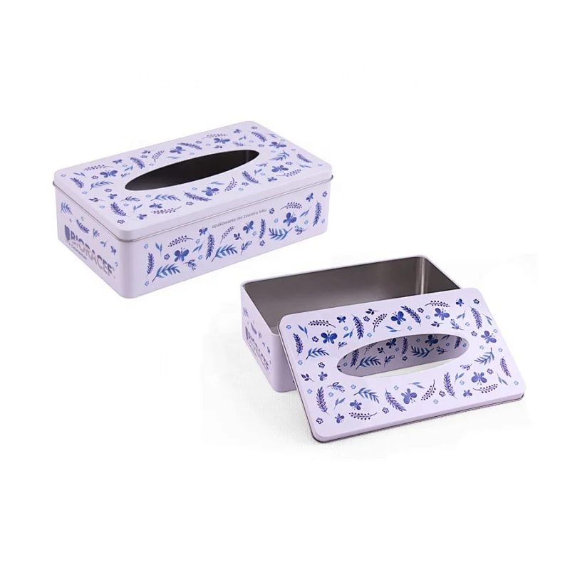 Retangular tissue tin box tissue tin container