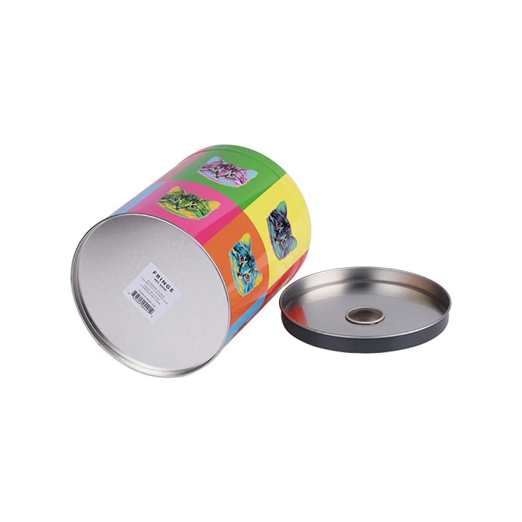 round metal tin